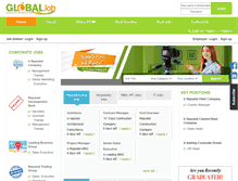 Tablet Screenshot of globaljob.com.np